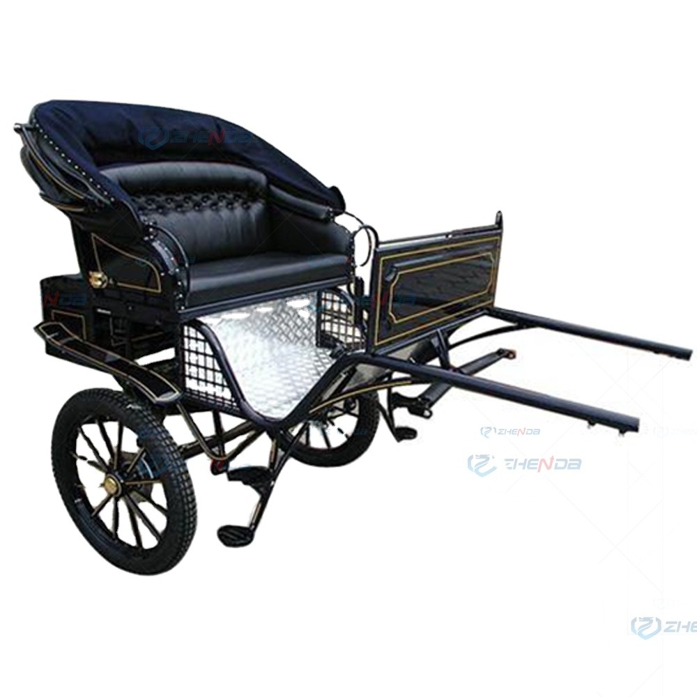 Wholesale horse carriage off-road marathon horse carriage pony carriage with shed