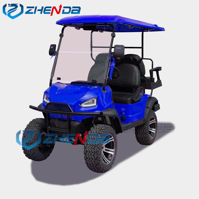 CE approved golf cart battery with complete certificate 48V 60V 72V electric golf cart 1+1 4 seater golf car