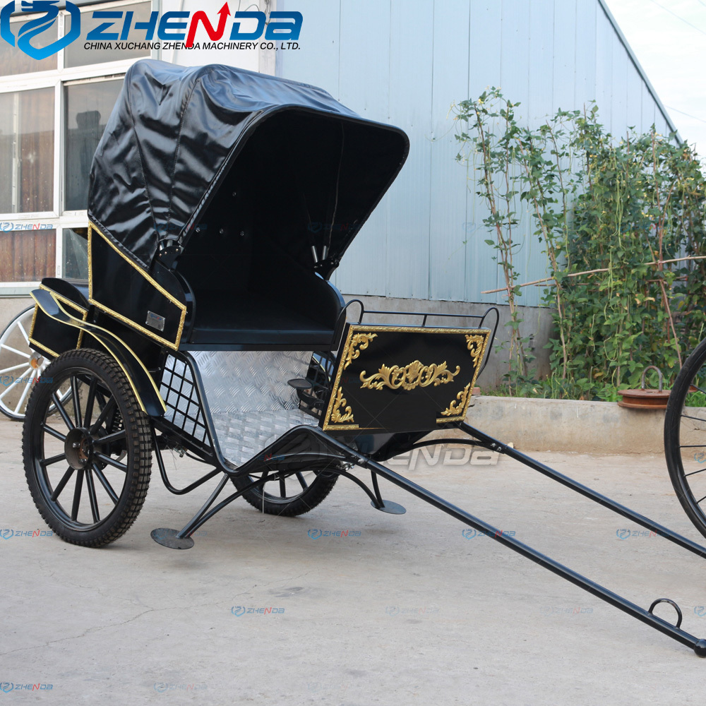 Two wheeled high quality marathon horse cart carriage high quality marathon carriage