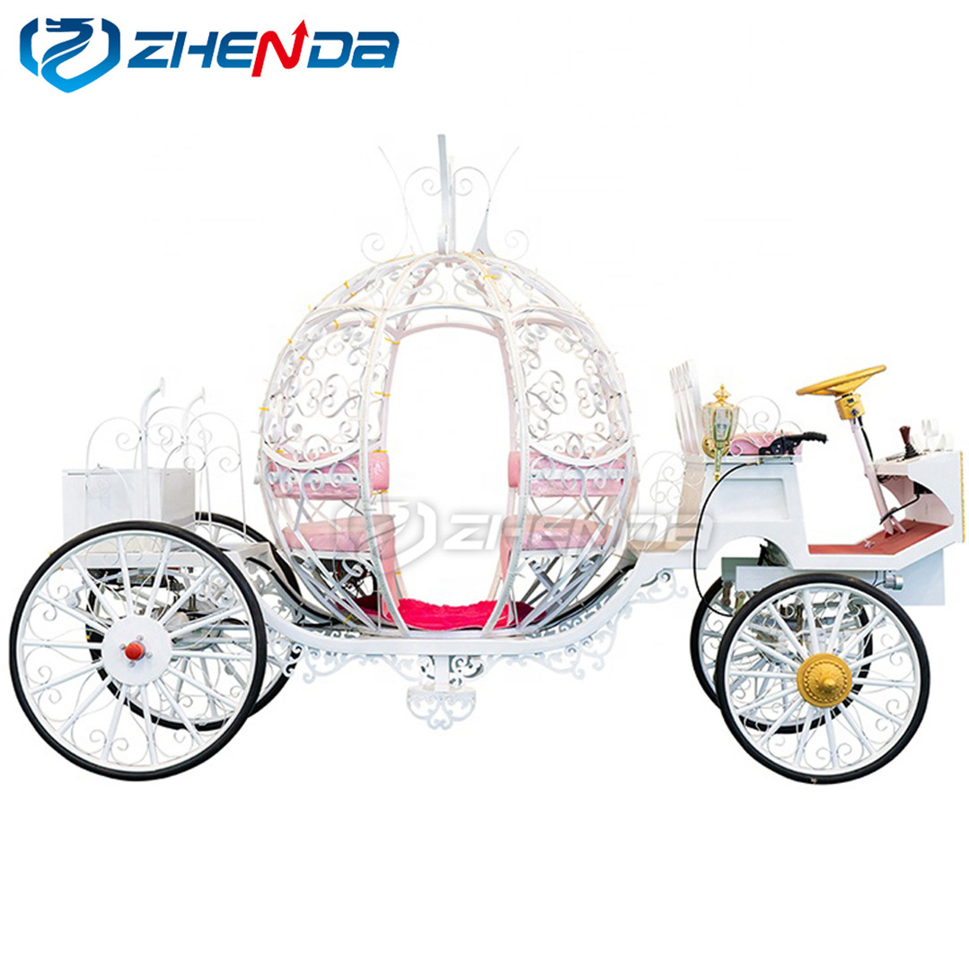 Cinderella Wedding Pumpkin Carriage sightseeing horse carriage Factory Outlet Pumpkin Carriage for Sale