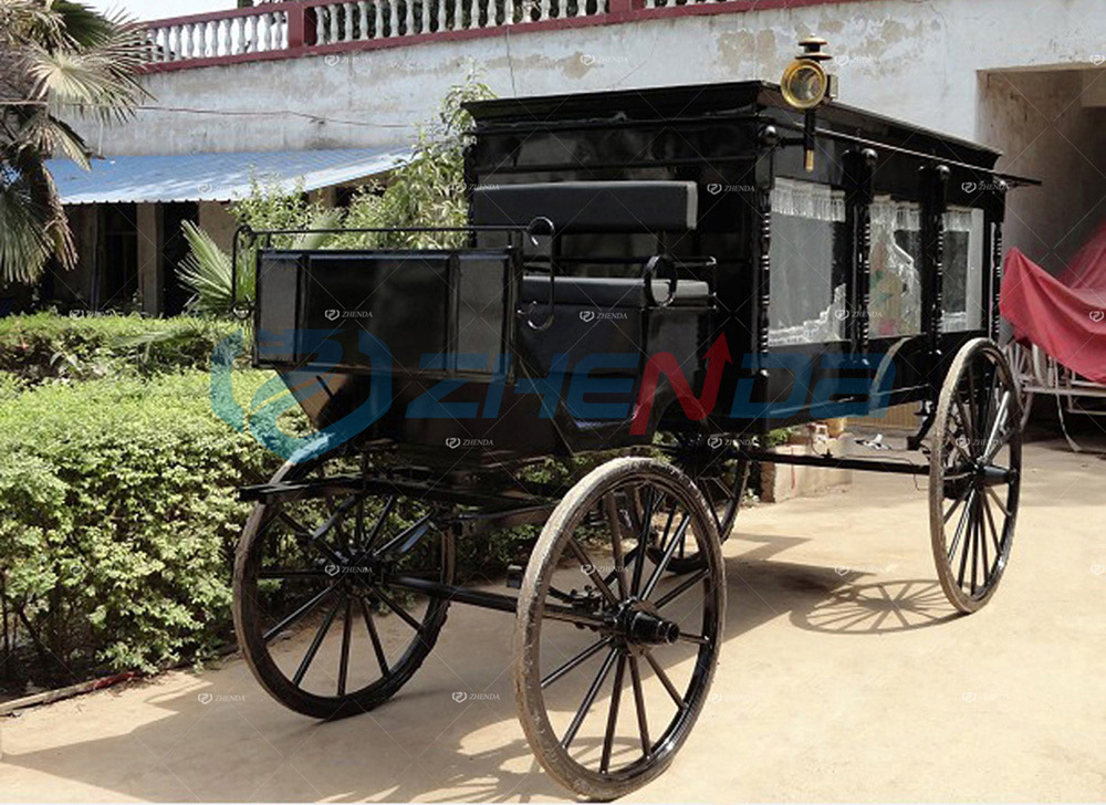 Unique Custom Funeral Horse Carriage / New Design Horse Hearse / Electric Hearse For Sale