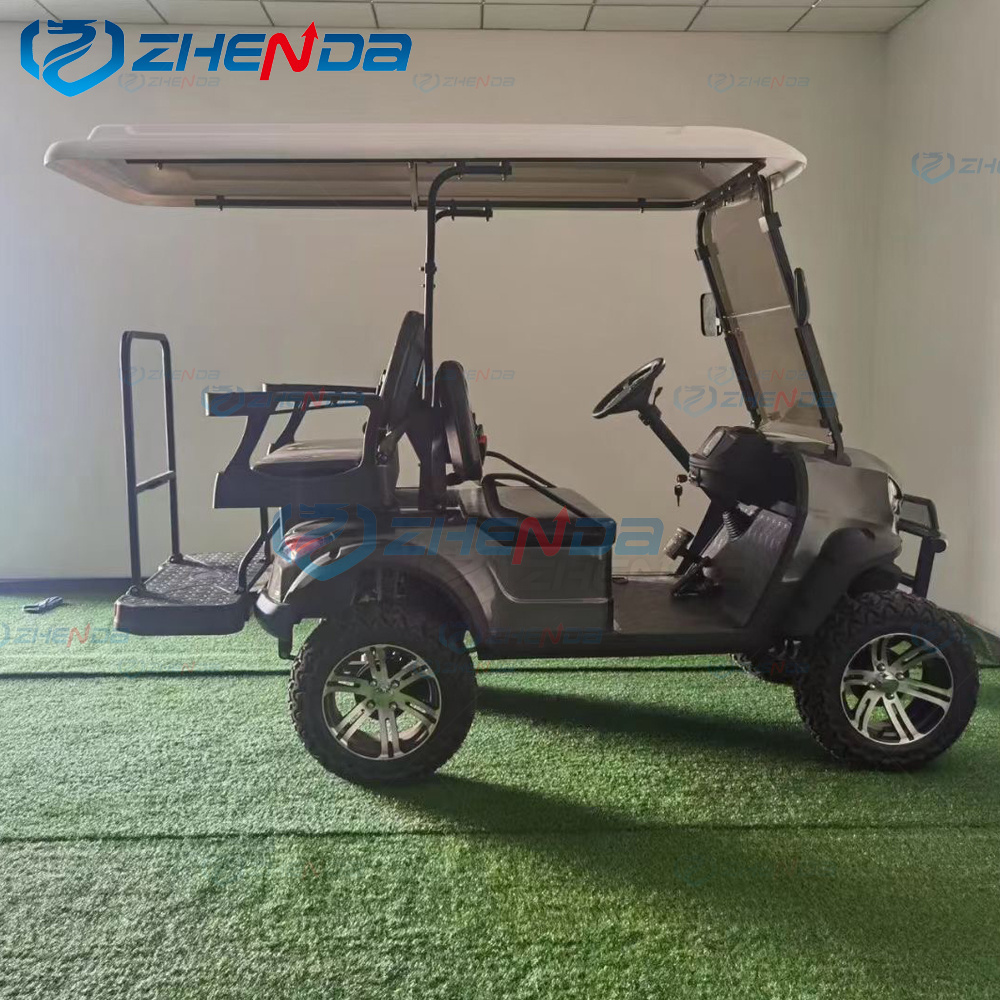 Zhenda outlet 4 seater utility vehicle electric car,standard 4 seater golf cart factory direct sale