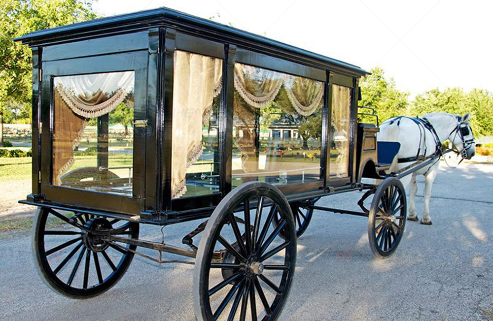 Unique Custom Funeral Horse Carriage / New Design Horse Hearse / Electric Hearse For Sale