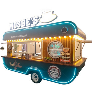 Street Mobile Food Truck Sandwich Hot Dog Pizza Food Trailers Fully Equipped