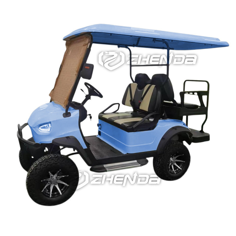 CE approved golf cart battery with complete certificate 48V 60V 72V electric golf cart 1+1 4 seater golf car