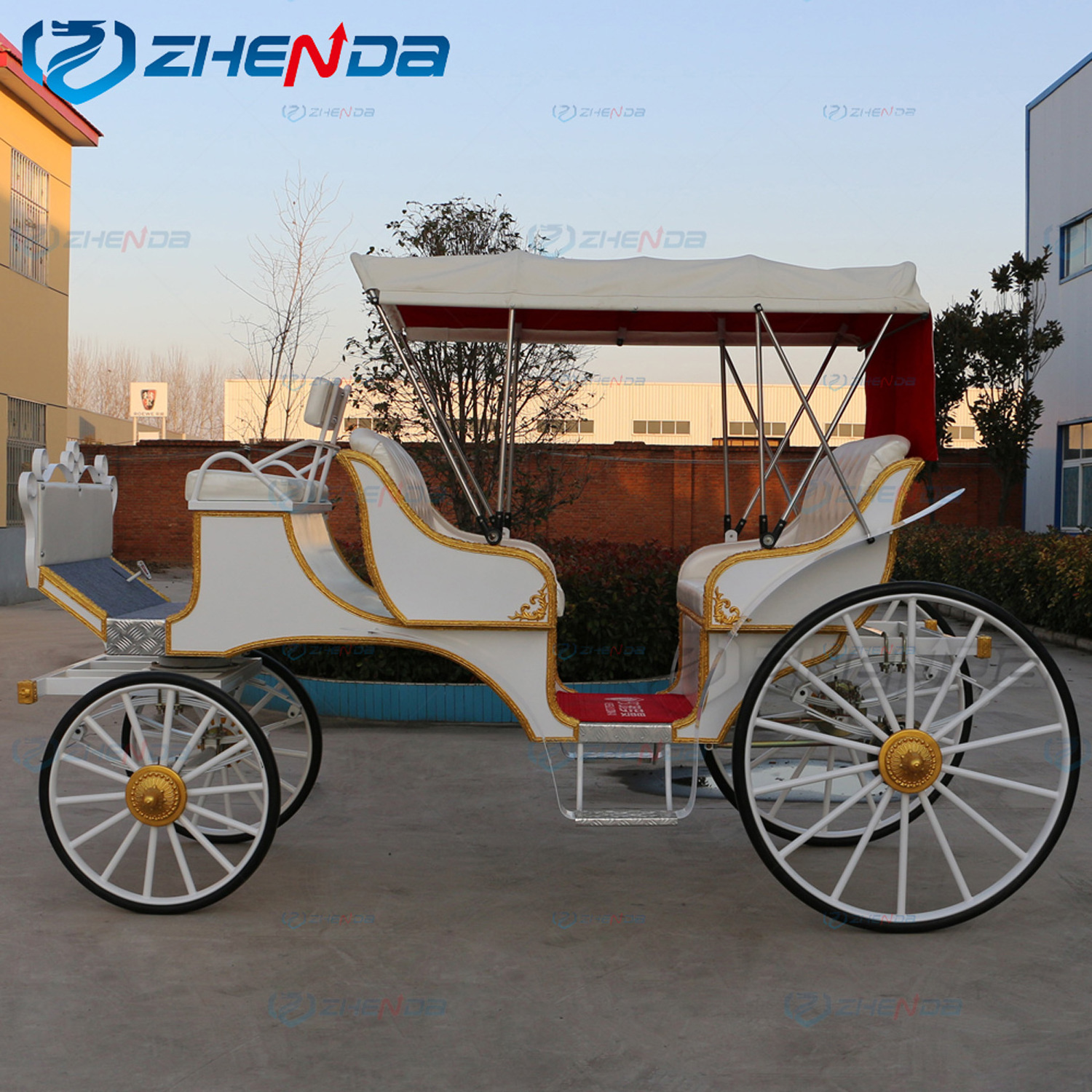 wholesale life size cinderella horse carriage electric wedding horse cart pony horse carriage for sale