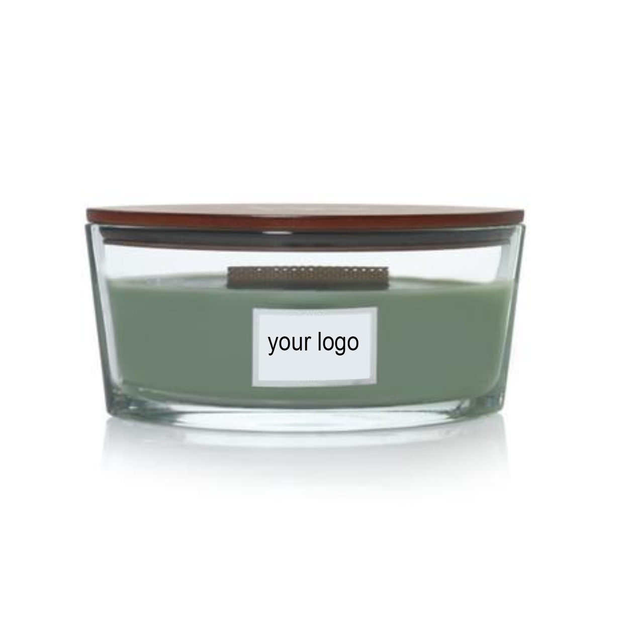 soy candle with boat shape  glass  wooden wick scented candle soy wax customized logo,