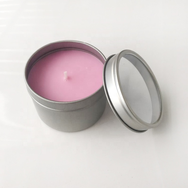 Scented Candle In Tin Box For Sister, Customized Scented Travel Soy/Paraffin Wax Candle in Tin Tinplate Box