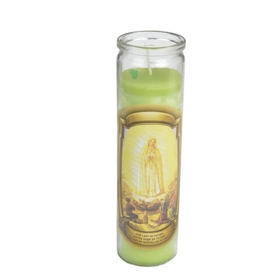 wholesale mexican church candles  Custom 8'' Candles 7 Days Glass Religious Candles