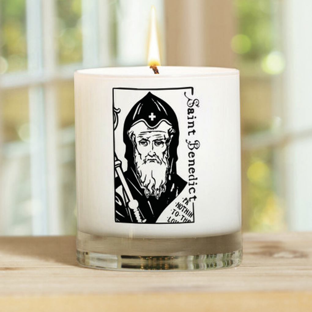 Saint Theresa church candle  The Holy Family  religious candles  and Virgin Mary glass jar candle the luxury images