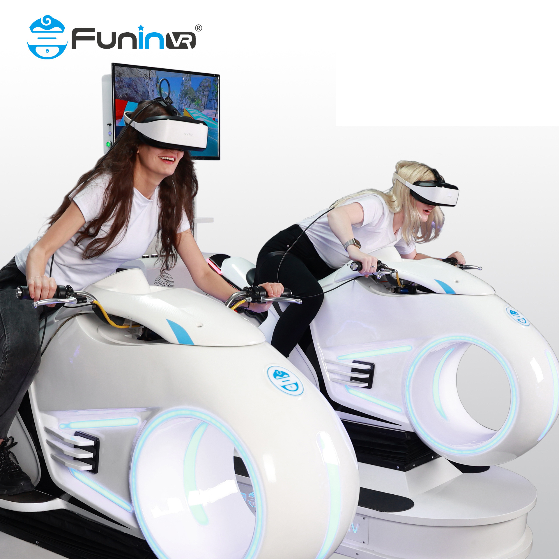 Theme park equipment 9d vr game machine vr simulator 9d vr cinema motorcycles Motorcycle Game Moto Simulator