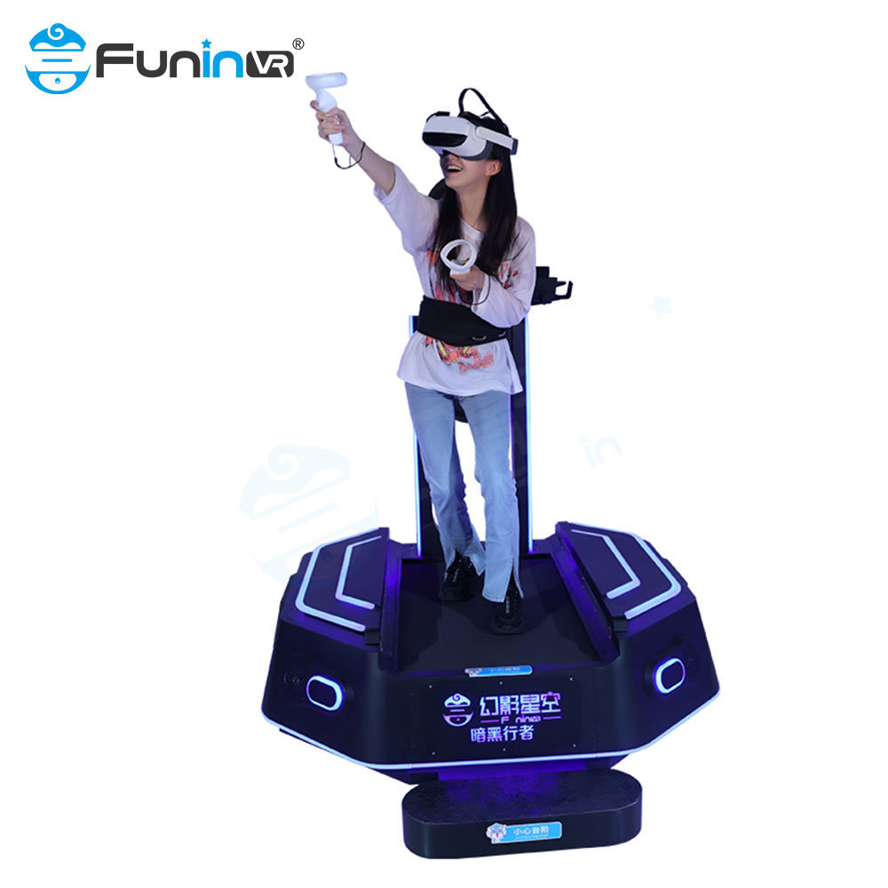 Hot sale amusement park Virtual Reality Shooting Walker Treadmill Simulator VR Walker