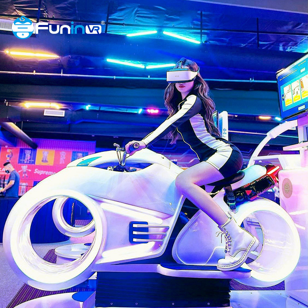 Theme park equipment 9d vr game machine vr simulator 9d vr cinema motorcycles Motorcycle Game Moto Simulator