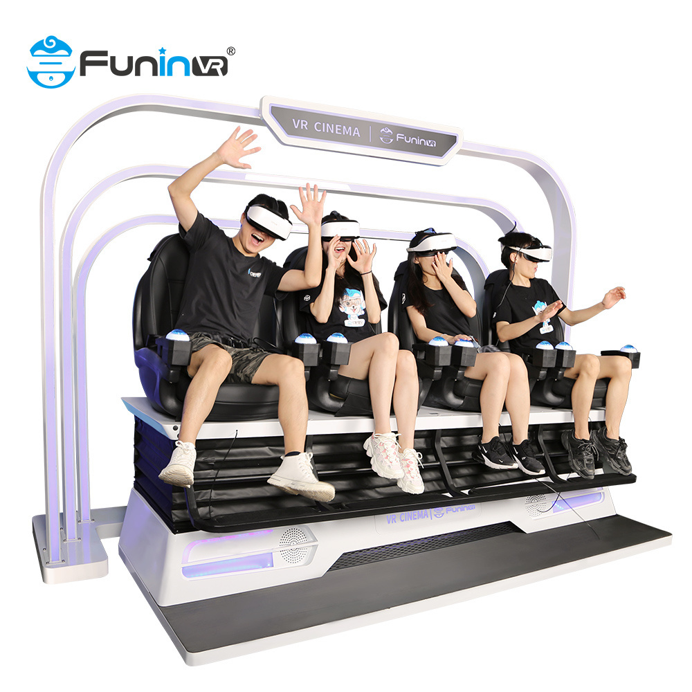 9D VR Roller Coaster Motion Seat Virtual Reality Cinema Simulator Black Kids Games Indoor Playground Equipment Roller Coaster