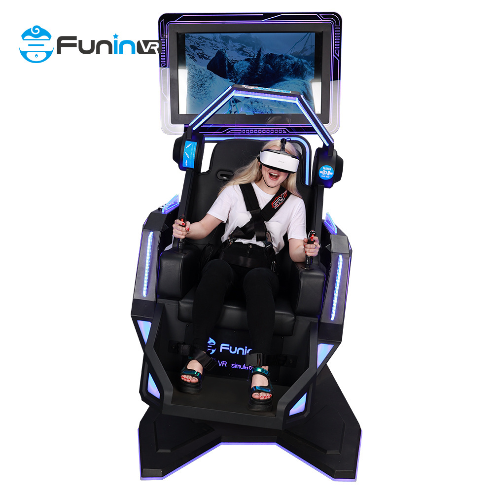 Amusement Park 360 720 Degree Rotating Blue Dream Vr Flight Simulator Cockpit 9D Virtual Reality Motion Chair Simulator For Sale