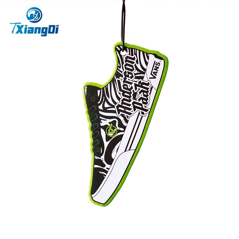 Eco-Friendly Hanging Car Air Freshener with Custom Printing sneaker shoes Paper Air Freshener