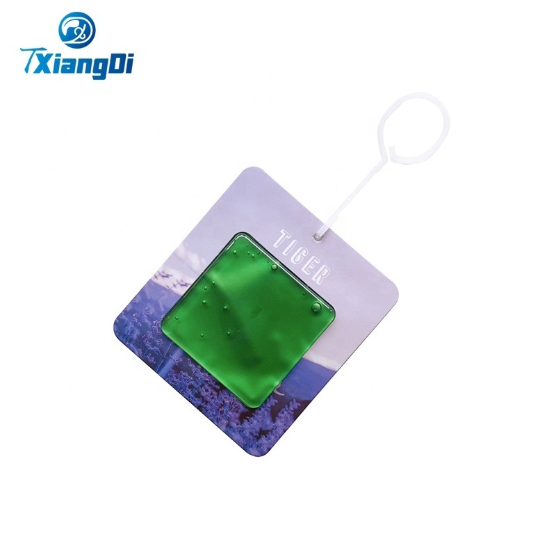 Lemon scent Square shape 8ml High Quality Liquid Freshener Membrane Car Air Freshener refill