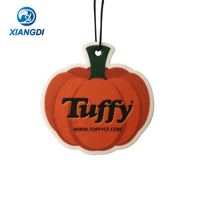 Pumpkin shape Shape of the clouds  Custom design durable hanging car air freshener paper