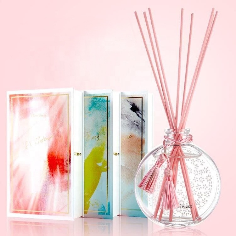 130ml All Scent Water Based Liquid Air Freshener Type Reed Diffuser with sticks for gift