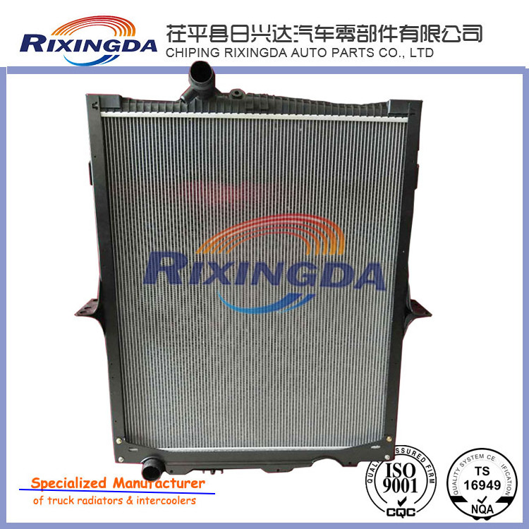 High quality Freightliner Cascadia radiator assembly OEM 527751007 water cooling system aluminum brazing radiator manufacture