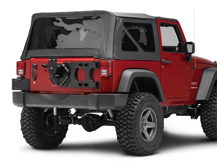 Hot selling auto car accessories spare wheel carrier for Jeep Wrangler