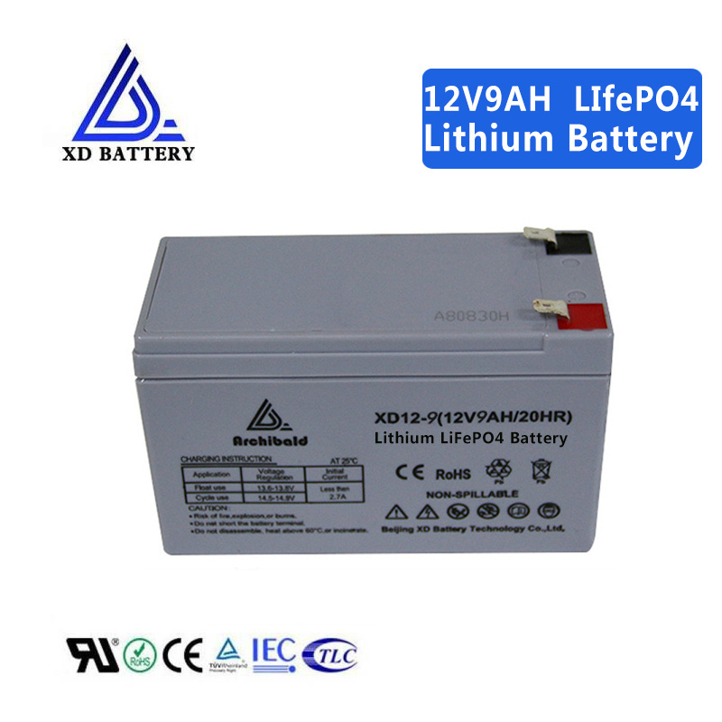 Deep cycle 12v 6Ah 8AH 10Ah 12Ah 21Ah rechargeable lifepo4 lithium ion 18650 battery pack for solar power energy system mini UPS