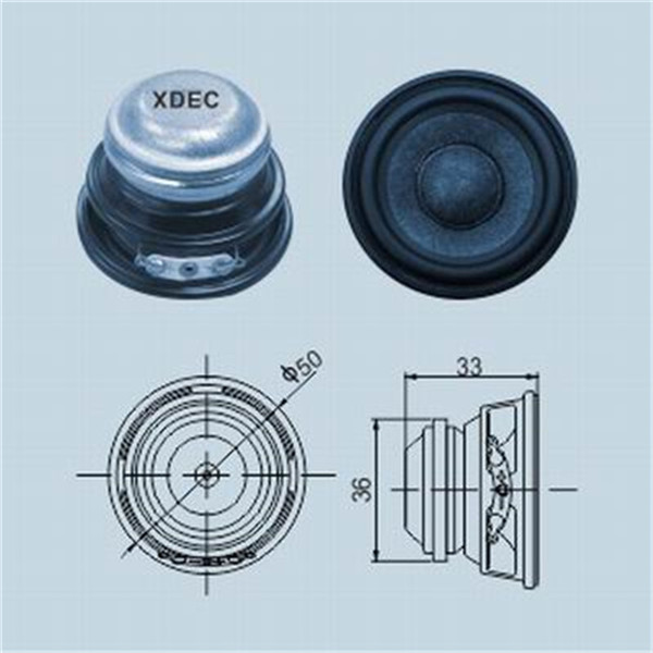 Neodymium Speaker 50MM 4Ohm 5W 8W 125Hz super bass Woofer for bass mini stereo Subwoofer Car Home Theater Loudspeaker