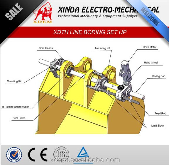 XDEM XDTH50 Portable Line Boring Machine Line Bore Welder Repairing Excavator etc Good Price