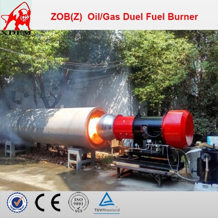 XDEM ZOB Oil Burner Gas Burner Dual Fuel Burner for Asphalt Mixing Plant, Steam Boiler, Hot Water Industrial Burner