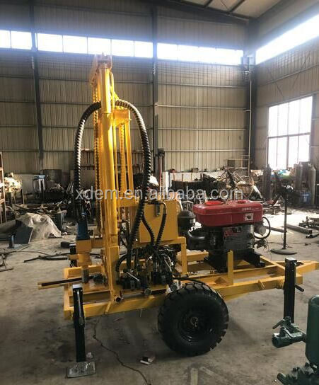 XDEM Drilling Machine for Water Wells Hydraulic Water Well Drilling Rig/Portable Digging Machines Hard Rocks Gravel Solid Land