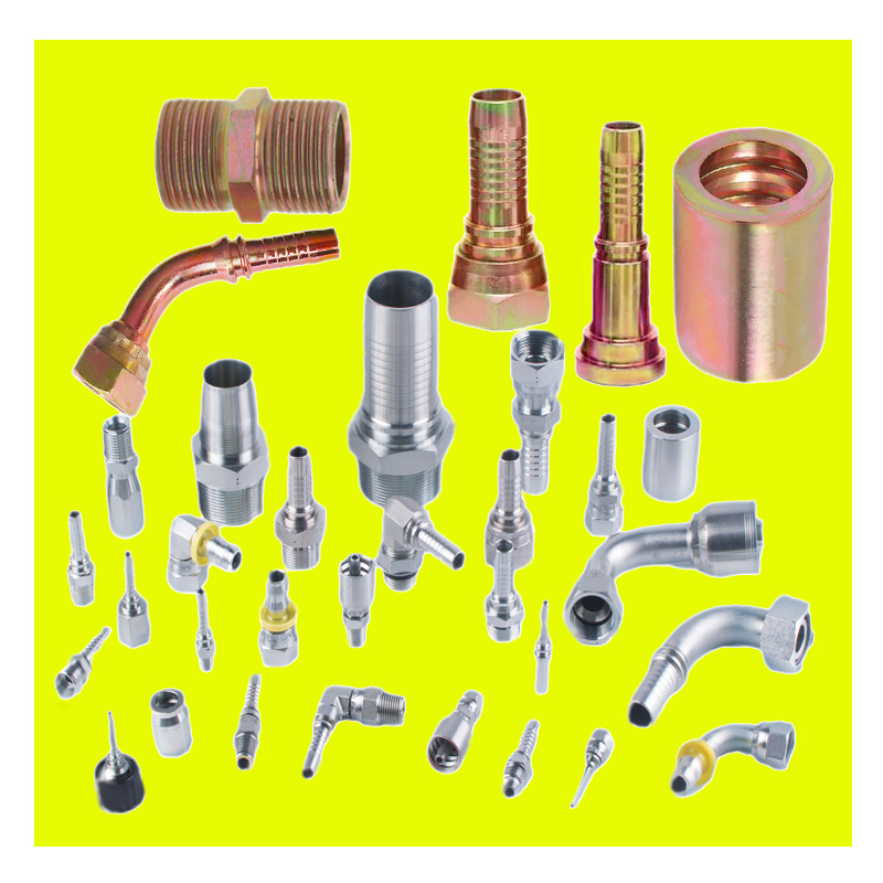 Hydraulic Hose Ends Crimp Fitting Adapters Pneumatic Hydraulic Fittings for Hydraulic Hoses