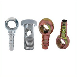 Orfs NPT BSPP BSPT Metric Stainless Carbon Steel Threaded Banjo Hydraulic Hose Fittings