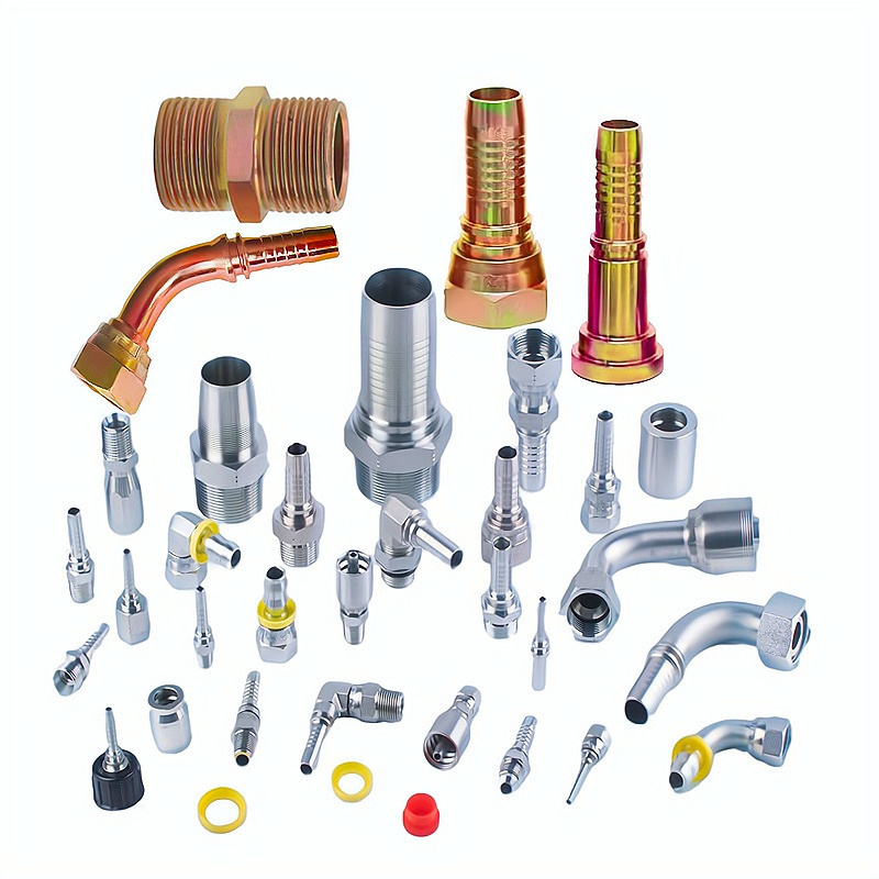 Hydraulic Hose Ends Crimp Fitting Adapters Pneumatic Hydraulic Fittings for Hydraulic Hoses