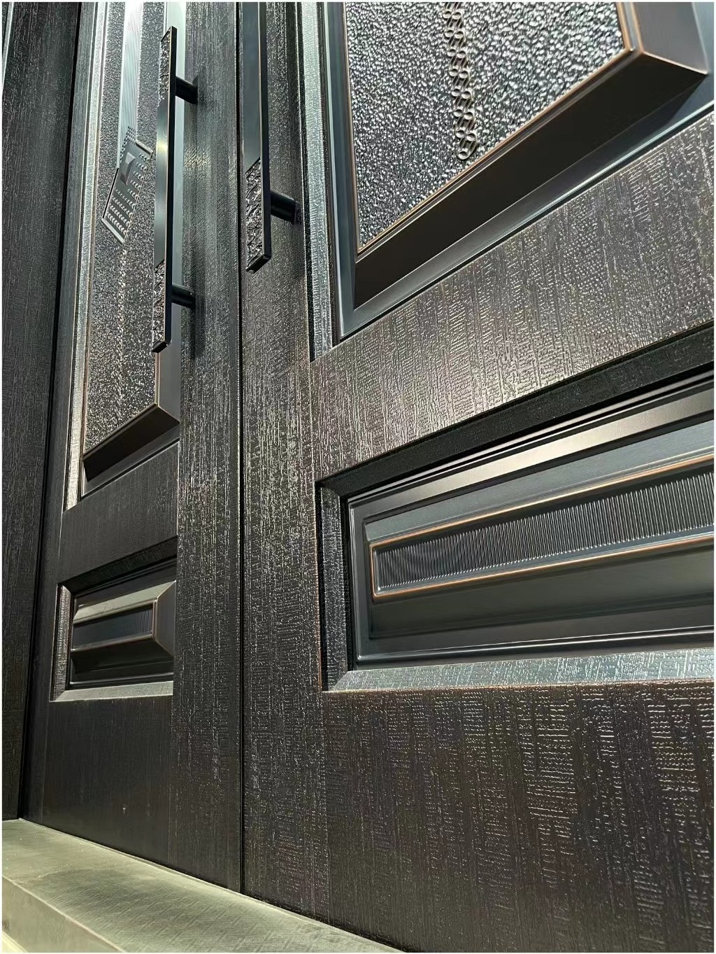 Factory Latest Design Hot Sale Luxury Design Bulletproof Exterior Steel Villa Door