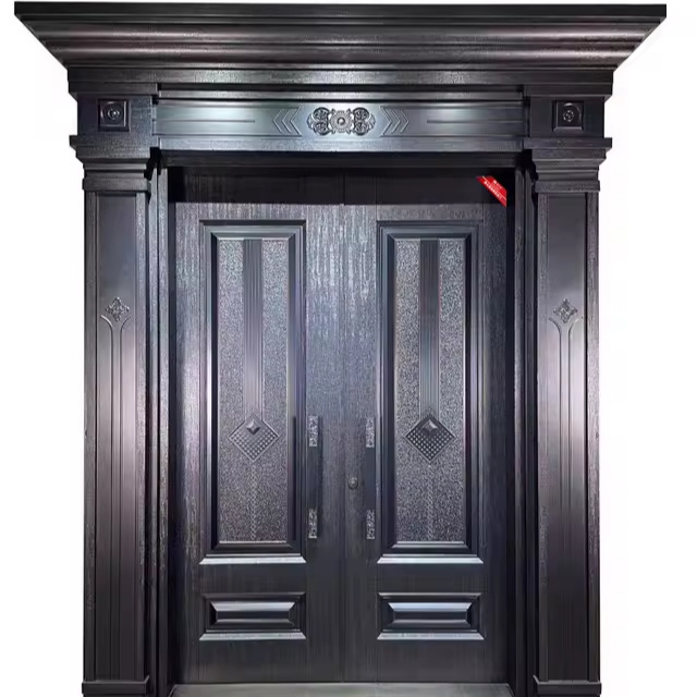 Factory Latest Design Hot Sale Luxury Design Bulletproof Exterior Steel Villa Door