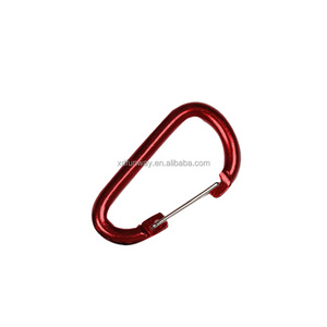 high quality D shape wire gate carabiner hook