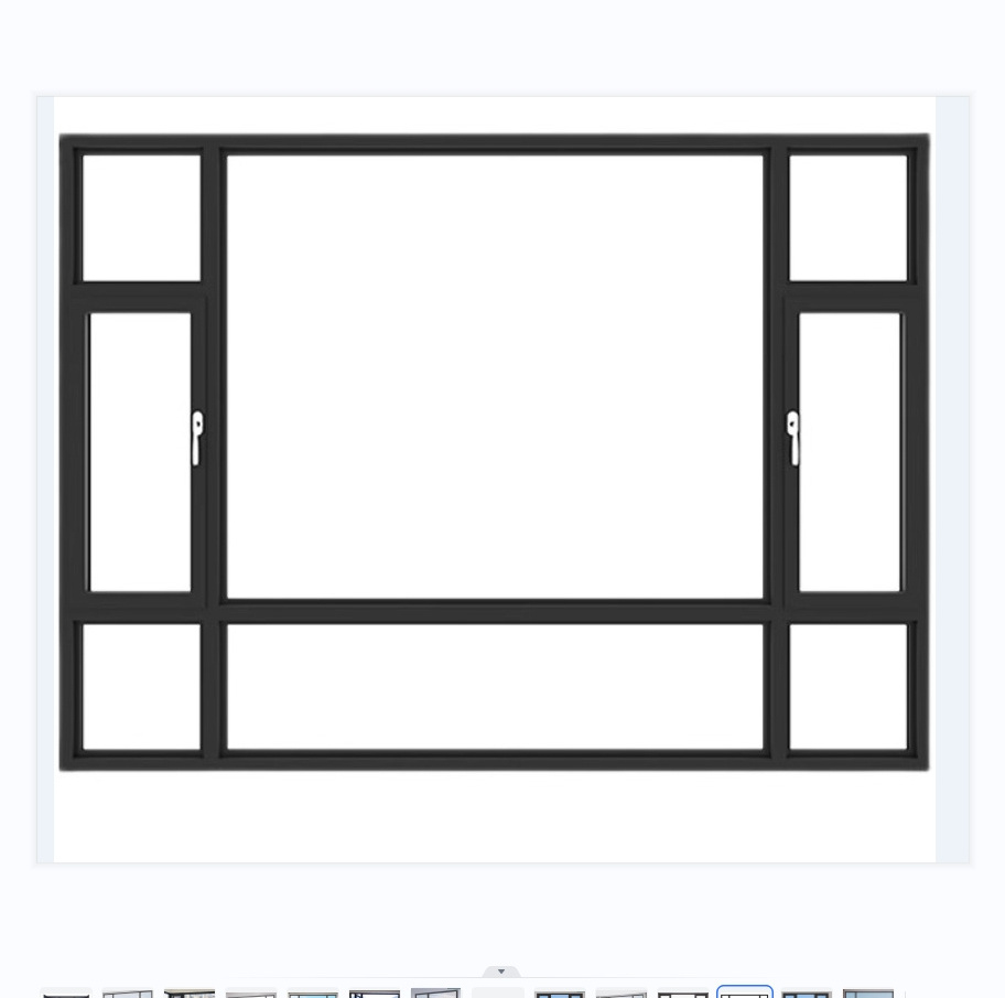 Hurricane Impact Windows Thermal Break Aluminum Casement Window Sound Proof Windows Casement Windows