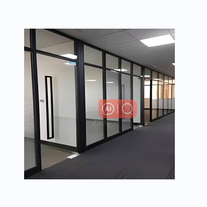 Office glass partition wall Soundproof glass Safety  Glass Door and Window