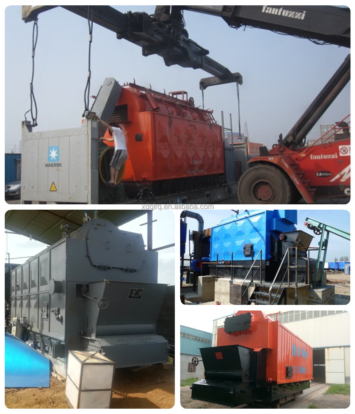 Wood Boiler New Design Industrial Horizontal Chain Grate Wood Biomass Coal Fired Steam Boiler