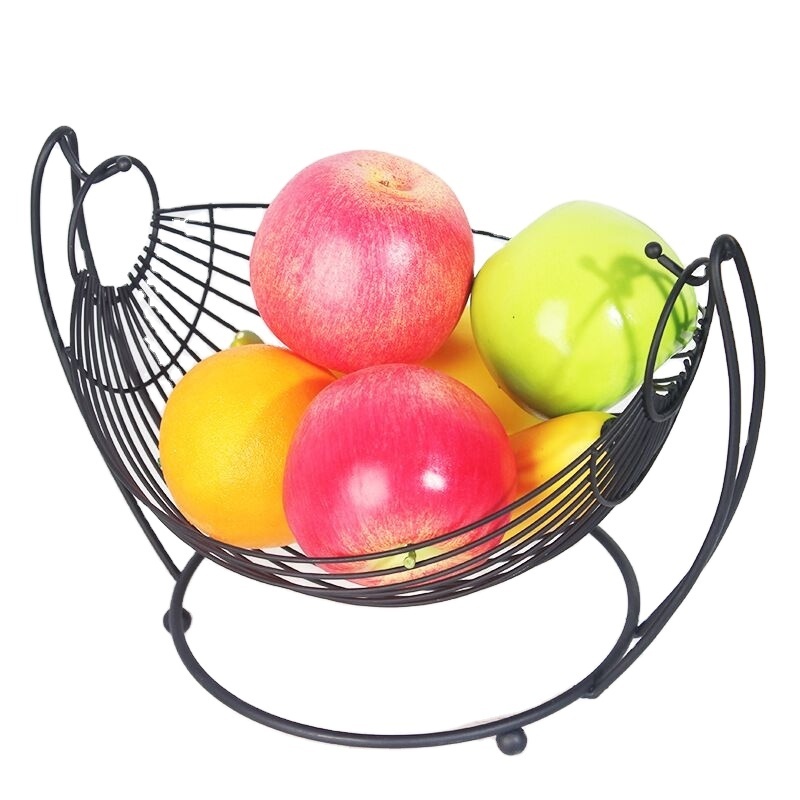 Fruit basket household swing fruit basket removable exquisite iron wire snack storage basket