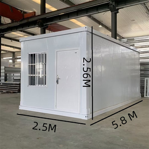 modern prefab house 20ft flat pack container house detachable strong durability modular prefab house container