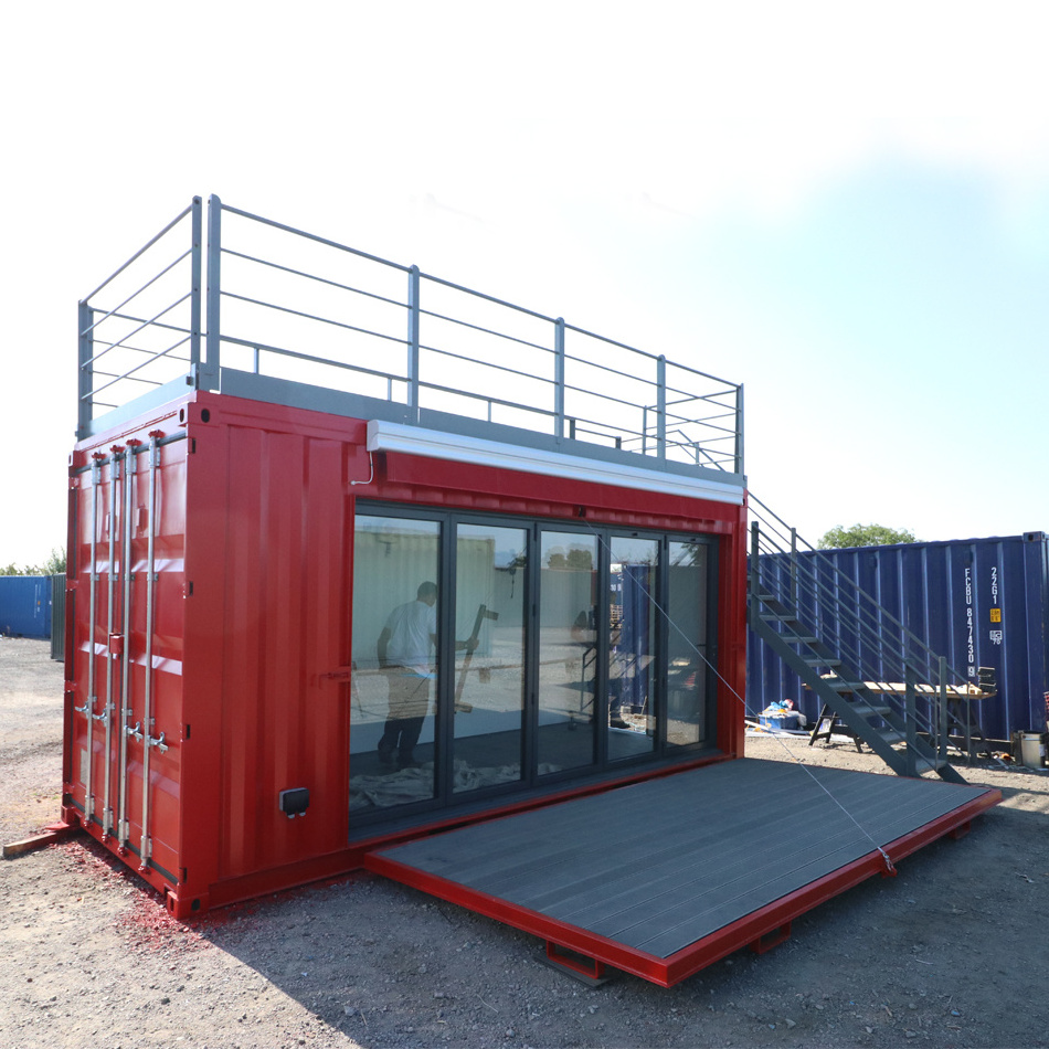 Fast Food Prefabricated House for Shopping Supplier Luxury Mobile Shop Customized Prefab Pop up Homes Coffee Shop Restaurant