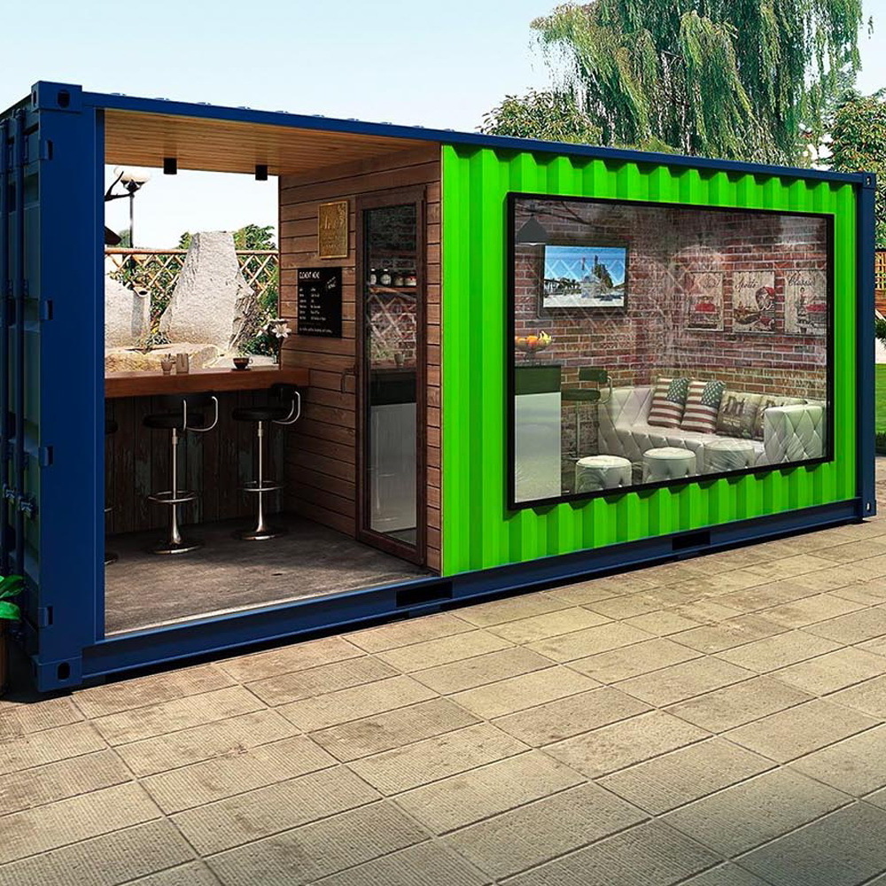 High Quality Prefabricated Movable Shipping Colorful Container Coffee Shop Mall Modern House Shopping Customized Small House