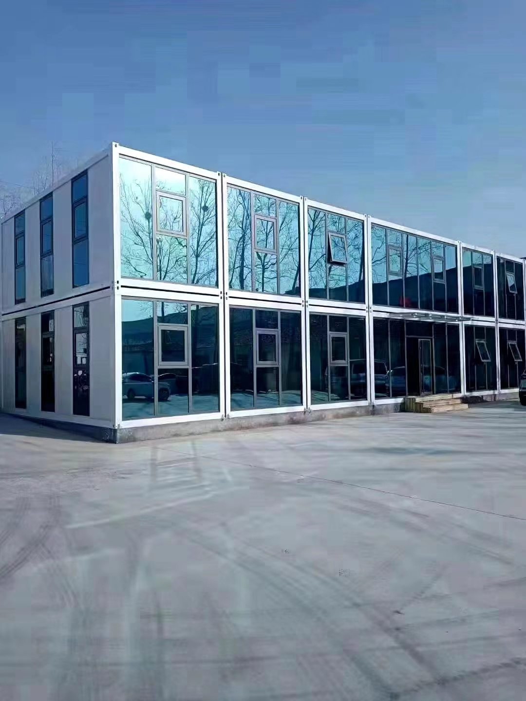 Shipping Container Frame House Small Steel Mall Modern Frame/ House Office Prefab Prefabricated Tiny House Flat Packed 20feet