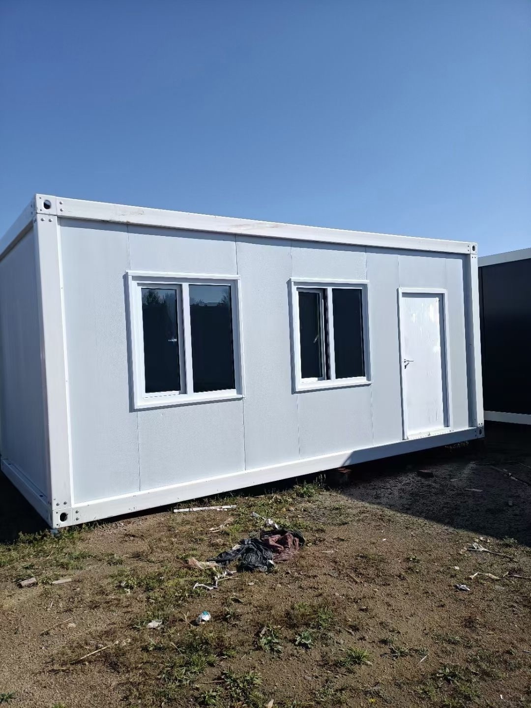 modern prefab house 20ft flat pack container house detachable strong durability modular prefab house container