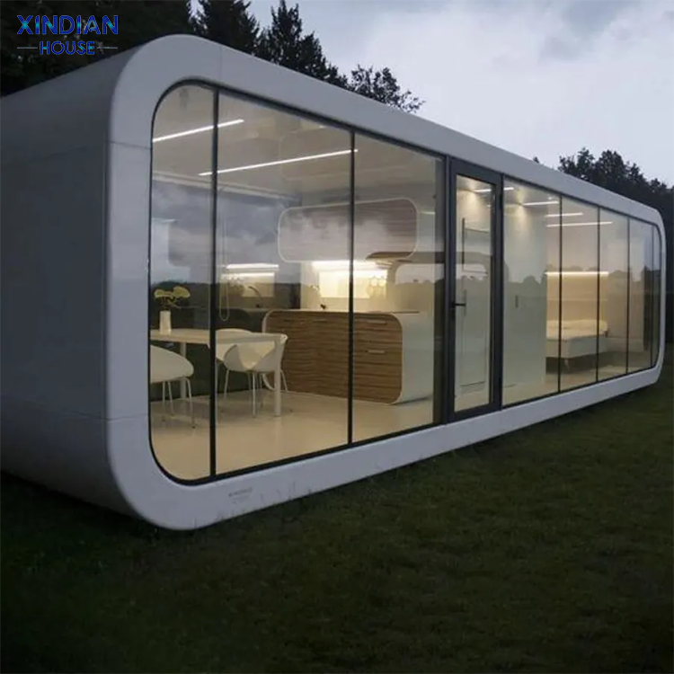 20/40ft Prefab Cabin Houses Garden Living Container Homes Apple Cabin Capsule Portable Cabin Bungalow With Nice Price