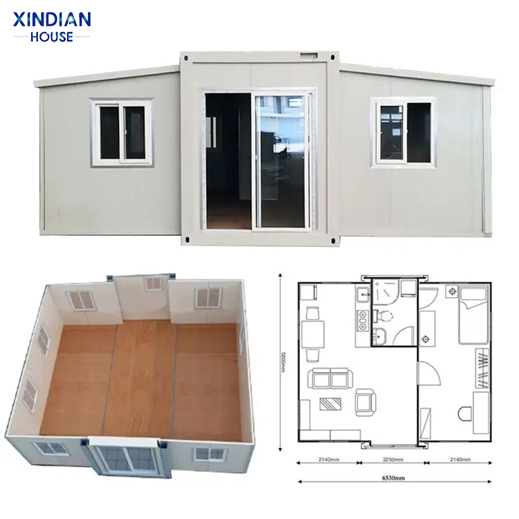 20ft Modular Container Prefab Container House for Sale Mobile Portable Easy Assemble Prefabricated Living Luxury Office Mall