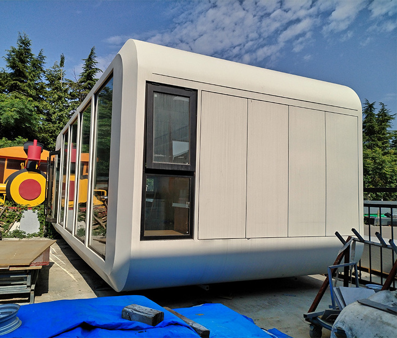 Apple Cabin Container 20ft 40ft Outdoor Modern Popular Prefab House Tiny Pod Coffee House Mobile Working Prefabricated House