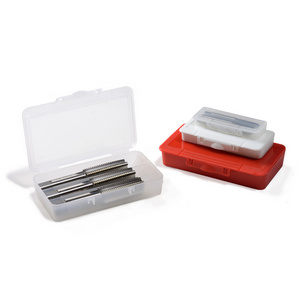 With Hook 3pcs Screw Tap Cutting Tools Plastic Packing Box For DIN/ISO Hand Screw Taps