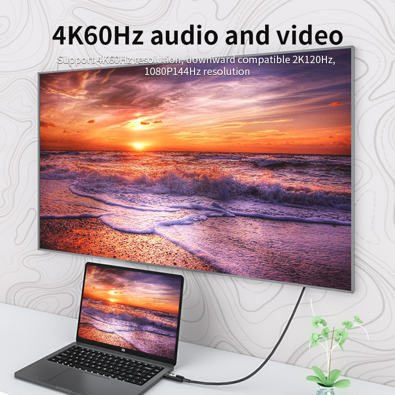 AOC Screen Video 18Gbps Optical Cable Usb c 4K@60Hz HDMI Cable 2.0 HDMI Cable to Connect Phone to TV